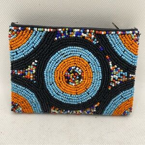 Multicolor Handmade Seed Beads Coin Purse